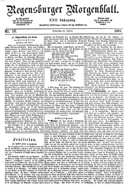 Regensburger Morgenblatt Donnerstag 14. Januar 1869