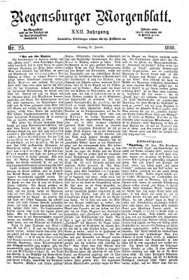 Regensburger Morgenblatt Sonntag 31. Januar 1869