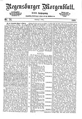 Regensburger Morgenblatt Sonntag 7. März 1869