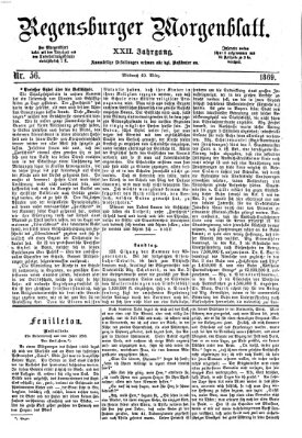 Regensburger Morgenblatt Mittwoch 10. März 1869