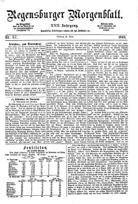 Regensburger Morgenblatt Mittwoch 24. März 1869