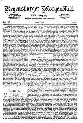 Regensburger Morgenblatt Samstag 1. Mai 1869