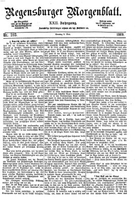 Regensburger Morgenblatt Sonntag 9. Mai 1869