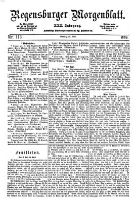 Regensburger Morgenblatt Samstag 22. Mai 1869