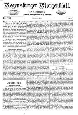 Regensburger Morgenblatt Samstag 12. Juni 1869