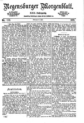 Regensburger Morgenblatt Mittwoch 16. Juni 1869