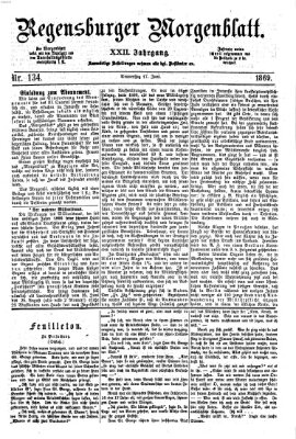 Regensburger Morgenblatt Donnerstag 17. Juni 1869