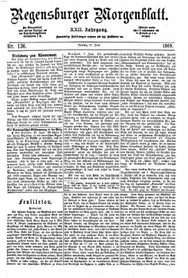 Regensburger Morgenblatt Samstag 19. Juni 1869