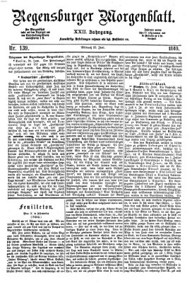 Regensburger Morgenblatt Mittwoch 23. Juni 1869