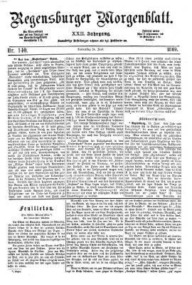 Regensburger Morgenblatt Donnerstag 24. Juni 1869