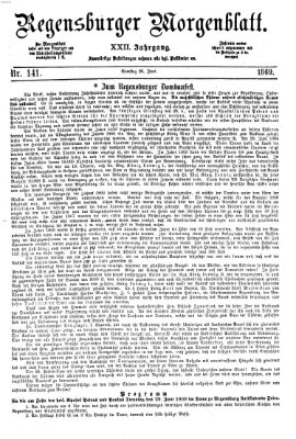 Regensburger Morgenblatt Samstag 26. Juni 1869