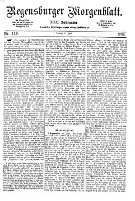 Regensburger Morgenblatt Sonntag 27. Juni 1869