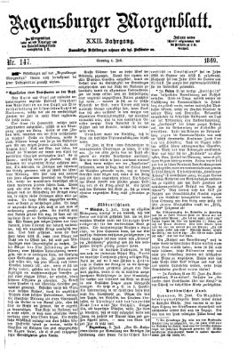 Regensburger Morgenblatt Sonntag 4. Juli 1869