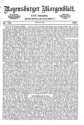 Regensburger Morgenblatt Sonntag 11. Juli 1869