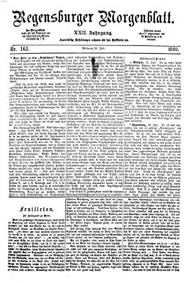 Regensburger Morgenblatt Mittwoch 21. Juli 1869