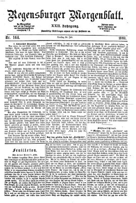 Regensburger Morgenblatt Samstag 24. Juli 1869