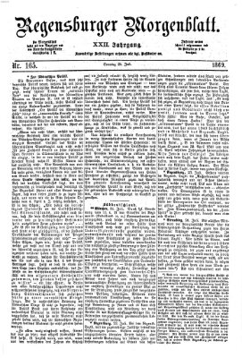 Regensburger Morgenblatt Sonntag 25. Juli 1869