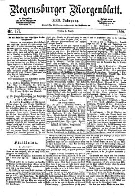 Regensburger Morgenblatt Dienstag 3. August 1869