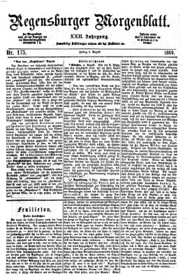 Regensburger Morgenblatt Freitag 6. August 1869