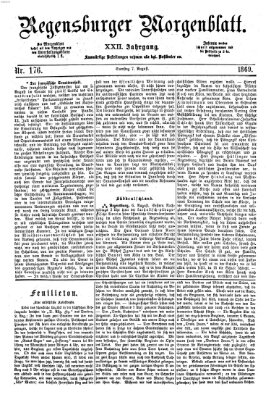 Regensburger Morgenblatt Samstag 7. August 1869