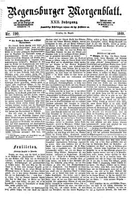 Regensburger Morgenblatt Dienstag 24. August 1869