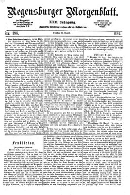 Regensburger Morgenblatt Dienstag 31. August 1869