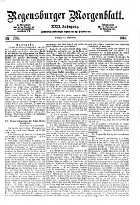 Regensburger Morgenblatt Sonntag 12. September 1869