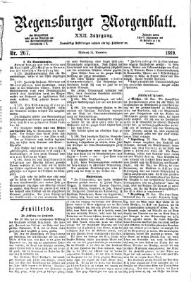 Regensburger Morgenblatt Mittwoch 24. November 1869