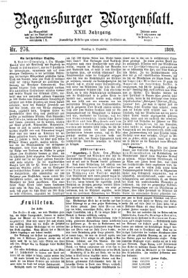 Regensburger Morgenblatt Samstag 4. Dezember 1869