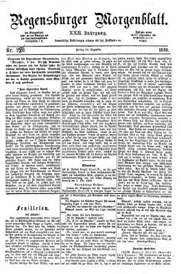 Regensburger Morgenblatt Freitag 10. Dezember 1869