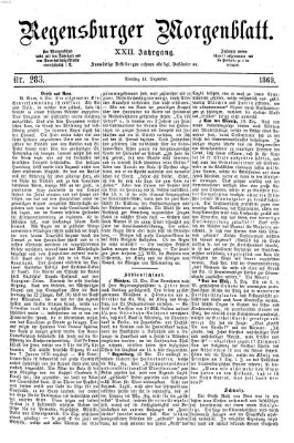 Regensburger Morgenblatt Dienstag 14. Dezember 1869