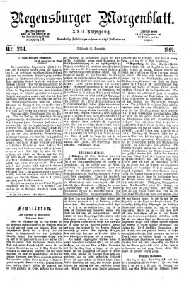 Regensburger Morgenblatt Mittwoch 15. Dezember 1869