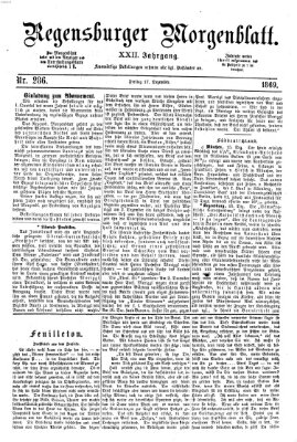 Regensburger Morgenblatt Freitag 17. Dezember 1869