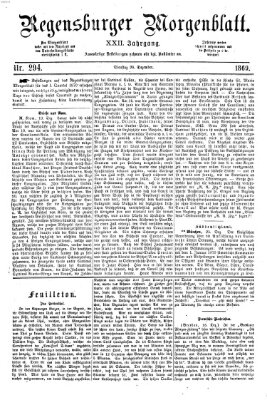 Regensburger Morgenblatt Dienstag 28. Dezember 1869