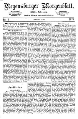 Regensburger Morgenblatt Donnerstag 6. Januar 1870