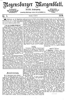 Regensburger Morgenblatt Samstag 8. Januar 1870