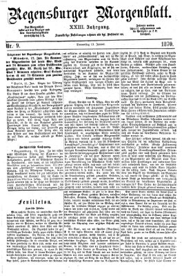 Regensburger Morgenblatt Donnerstag 13. Januar 1870