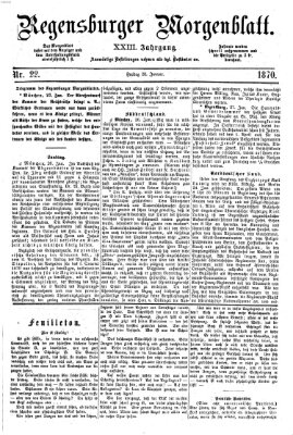 Regensburger Morgenblatt Freitag 28. Januar 1870