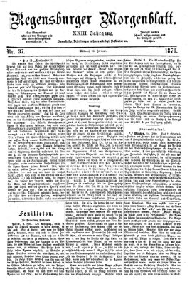 Regensburger Morgenblatt Mittwoch 16. Februar 1870