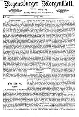 Regensburger Morgenblatt Freitag 4. März 1870