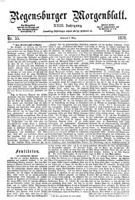 Regensburger Morgenblatt Mittwoch 9. März 1870