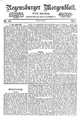 Regensburger Morgenblatt Freitag 22. April 1870