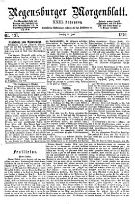 Regensburger Morgenblatt Dienstag 21. Juni 1870