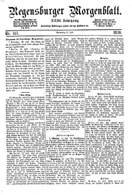 Regensburger Morgenblatt Donnerstag 21. Juli 1870