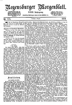 Regensburger Morgenblatt Dienstag 2. August 1870