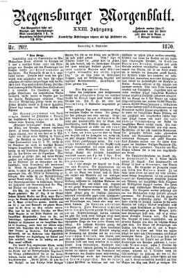 Regensburger Morgenblatt Donnerstag 8. September 1870