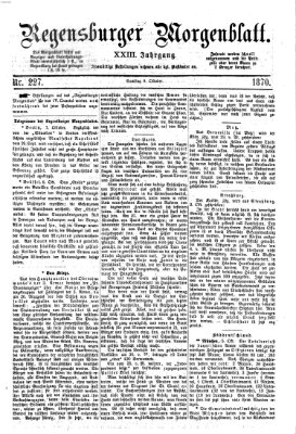 Regensburger Morgenblatt Samstag 8. Oktober 1870