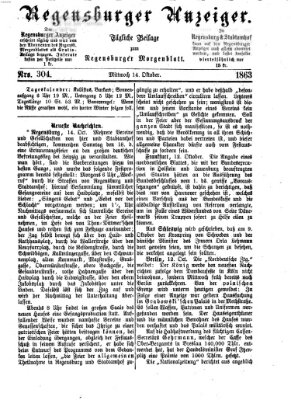 Regensburger Anzeiger Mittwoch 14. Oktober 1863