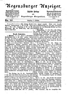 Regensburger Anzeiger Samstag 17. Oktober 1863