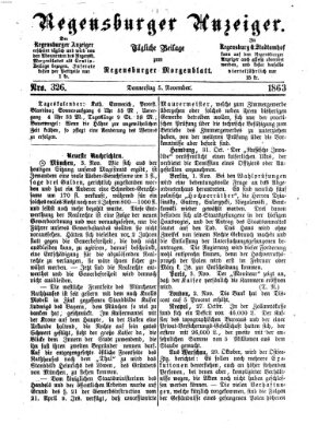 Regensburger Anzeiger Donnerstag 5. November 1863